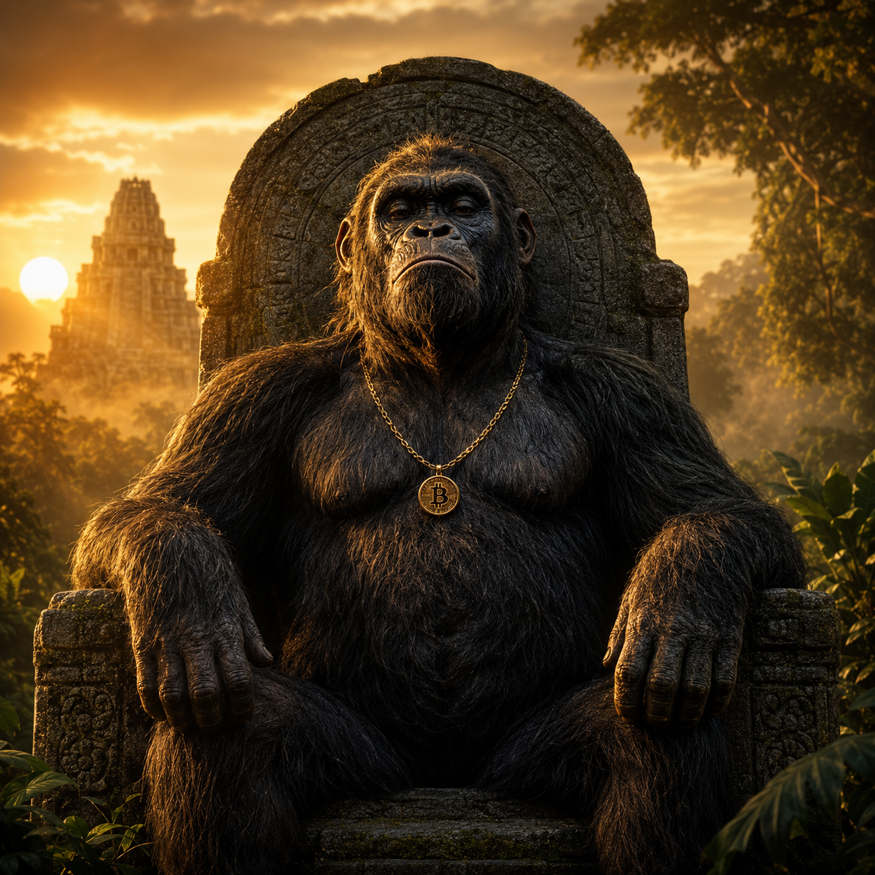 The Hodler Ape on his throne